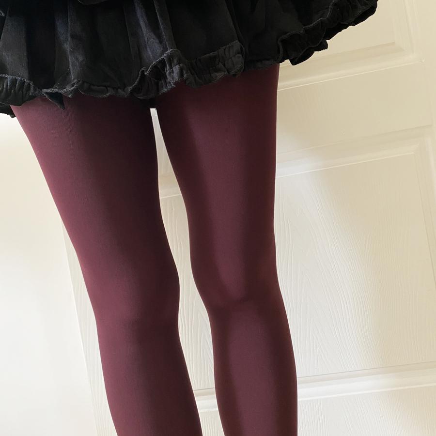 复古黑红袜子秋80d丝袜宋慧乔安可拉红高级显白打底超模连裤袜女 - 图2