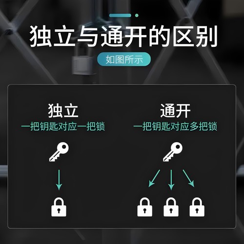 不锈钢挂锁户外防水防锈防雨家用锁门大门通开通用锁304锁具锁头 - 图0