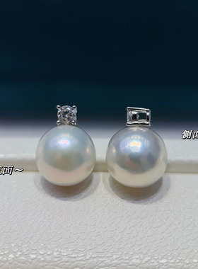 S925吊坠空托王妃款9-13mm圆珠