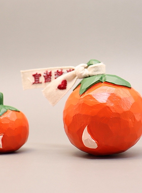 木雕猪（诸）事皆宜桌面摆件车载