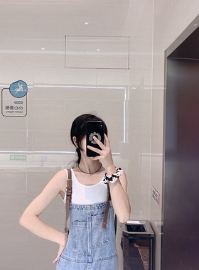 黑尖晶细款锁骨链女黑色系钻石
