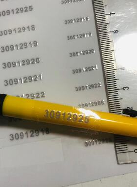 超小数字贴0-9黑色揭膜留字防水自粘手账序号编码UV水晶标签定制