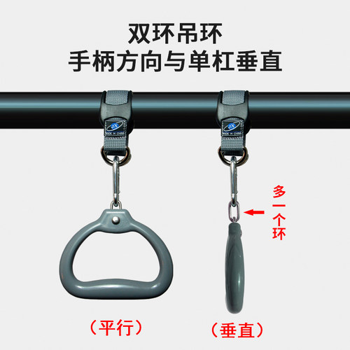 吊环健身家用室内儿童成人单杠引体向上便携防滑牵引拉手把手提手 - 图3
