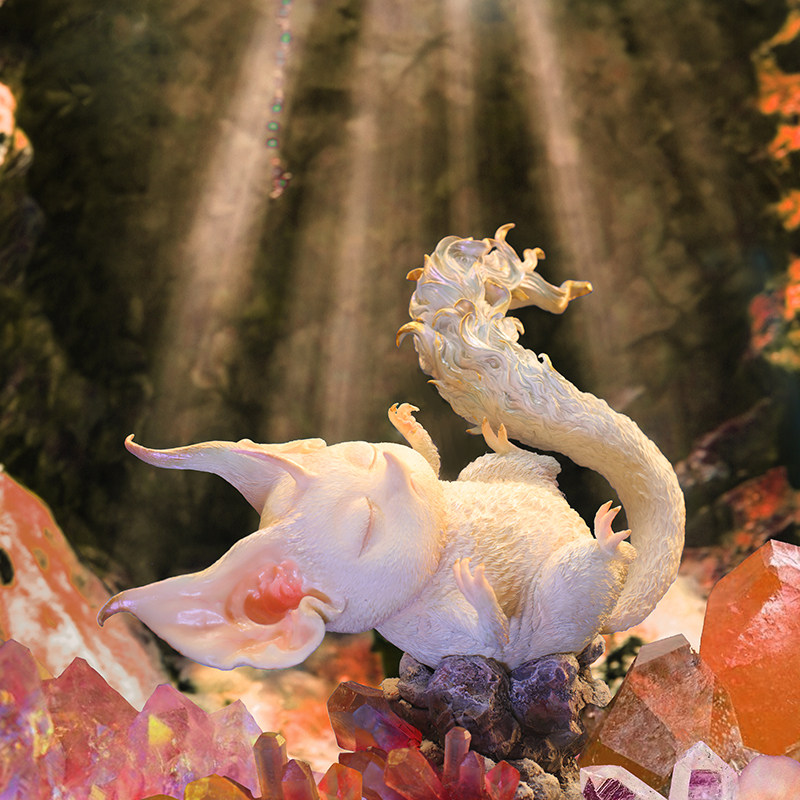 末那末匠丨凡仔《彼方童话系列眠精灵》白件GK套件潮玩艺术手办 - 图0