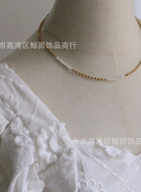 XL148韩国饰品INS风欧美珠珠拼接