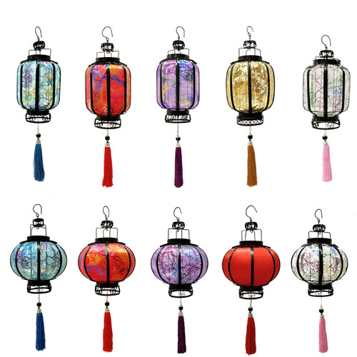 元宵灯笼中式古典宫灯舞蹈表演汉服拍照道具小花灯手提儿童古风灯 - 图3