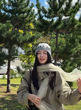 徐绿杨柳柳同款围巾薄透欧根纱氛围感丝巾女慵懒百搭气质披肩纱巾