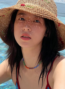 周雨彤同款彩色串珠项链