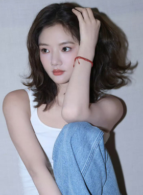 任敏同款本命年红色手链