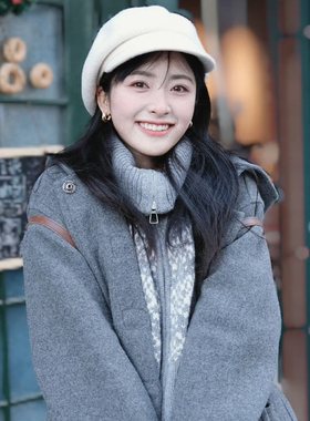 沈月同款白色贝雷帽显脸小