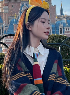 陈卓璇同款彩色领带学院风