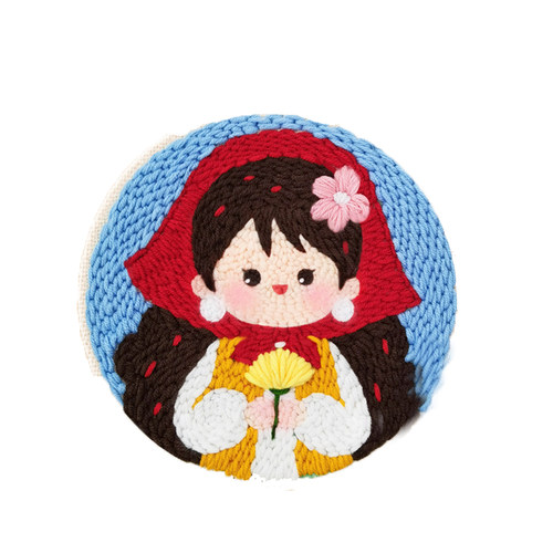 戳戳绣手工diy刺绣材料包节日创意礼物蛇年家居挂画戳戳乐毛线画 - 图3