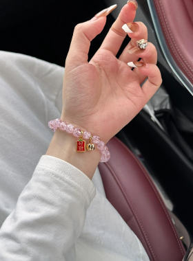 厦门南普陀樱花琉璃手串百搭叠戴