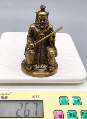 铜张天师摆件 张道陵老祖天师真人铜像家居摆件铜器
