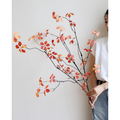 特大山归来铁线莲观音莲仿真花假花绢花客厅玄关插花摄影道具 - 图0
