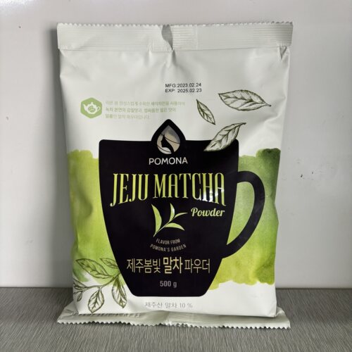 包邮韩国波莫娜pomona绿茶粉 抹茶粉 济州岛绿茶粉 抹茶拿铁粉 - 图1