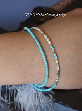 MIMI天然湖北绿松女项链