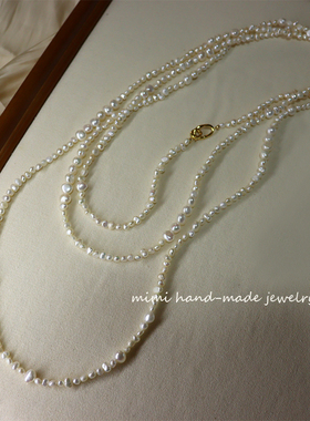 mimi天然淡水珍珠长款女项链