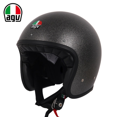 AGV X70摩托车复古头盔机车骑行半盔4/3半覆式太子头盔春夏个性 - 图3