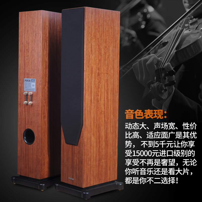 PAIYON派扬P2F发烧hifi影院落地AV音箱枫叶之声同款进口喇叭包邮