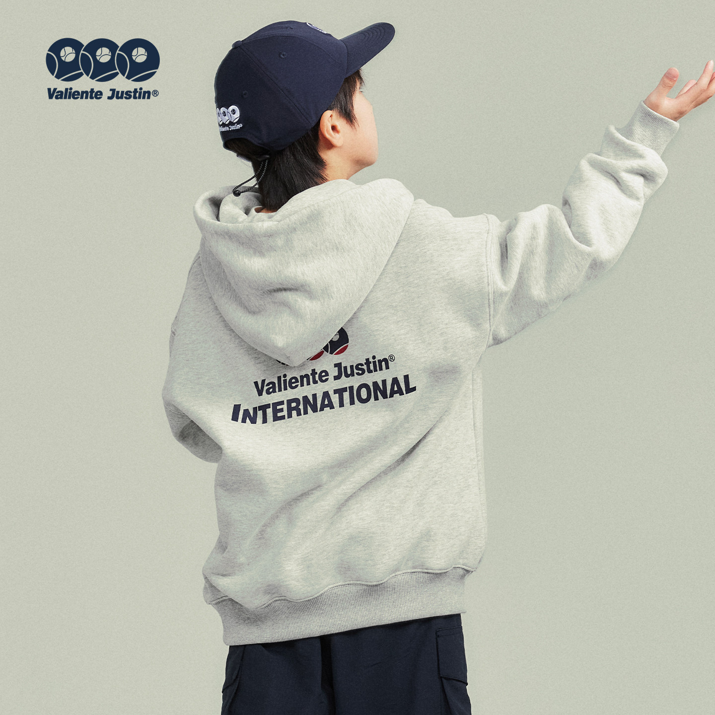 JUSTIN童装冬季加绒保暖儿童连帽套头卫衣男孩少年感印花打底上衣,淘宝优惠券,粉丝福利购,淘宝优惠卷