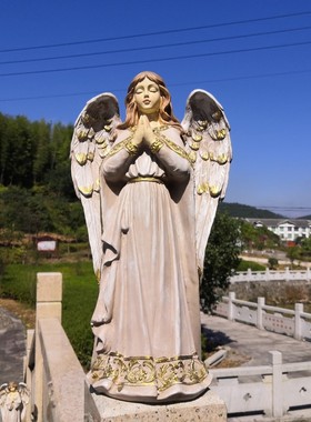 欧式风电视柜彩色天使房间装饰品