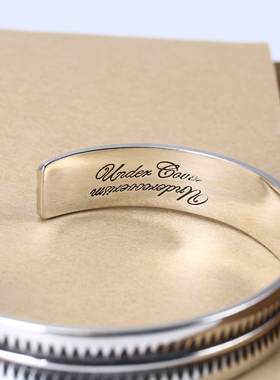 纯银开口男士图腾手环