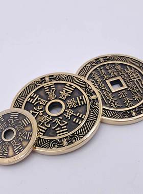 复古山鬼花钱男女纯银平安扣吊坠