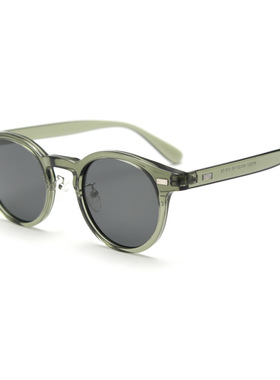 韩系文艺复古圆框偏光太阳眼镜潮男女网红款防紫外线近视墨镜ins