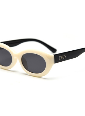 欧美TR90复古猫眼显脸小偏光太阳镜男女素颜防紫外线墨镜可配近视