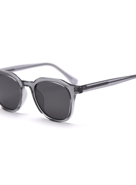 韩版TR90板材偏光太阳眼镜男复古墨绿色街拍多边形开车驾驶墨镜女