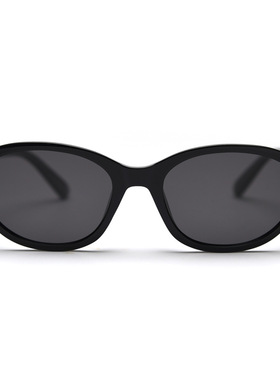 白色TR90韩系猫眼偏光太阳眼镜潮男女高级感网红时尚街拍墨镜ins