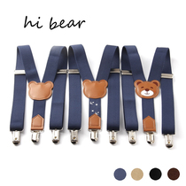 Spring Cat Children Student Table Performance Activity Three Clip Elastic Braces Clip Little Bear Widening Pressure Relief Pants With Clip Adjustable