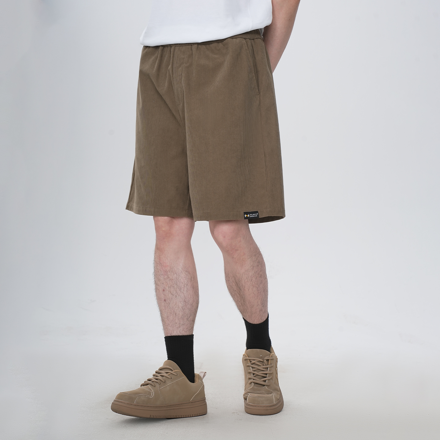 NNID男士短裤2025年夏季新款耐磨复古美式宽松男士五分休闲裤子 - 图1