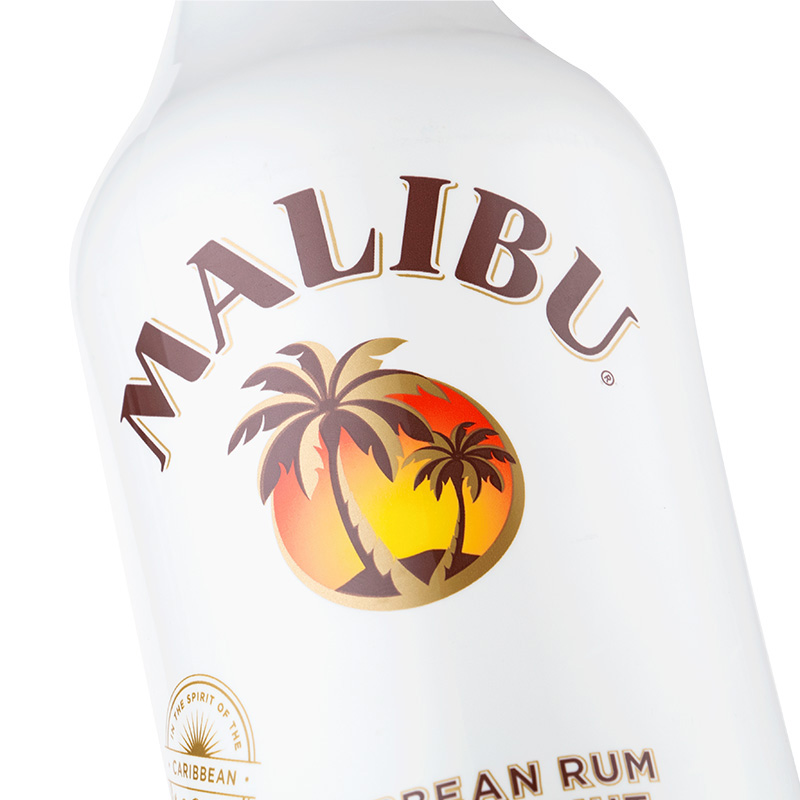 Malibu马利宝椰子朗姆酒烘焙rum西班牙原装进口洋酒调酒基酒700ml - 图1