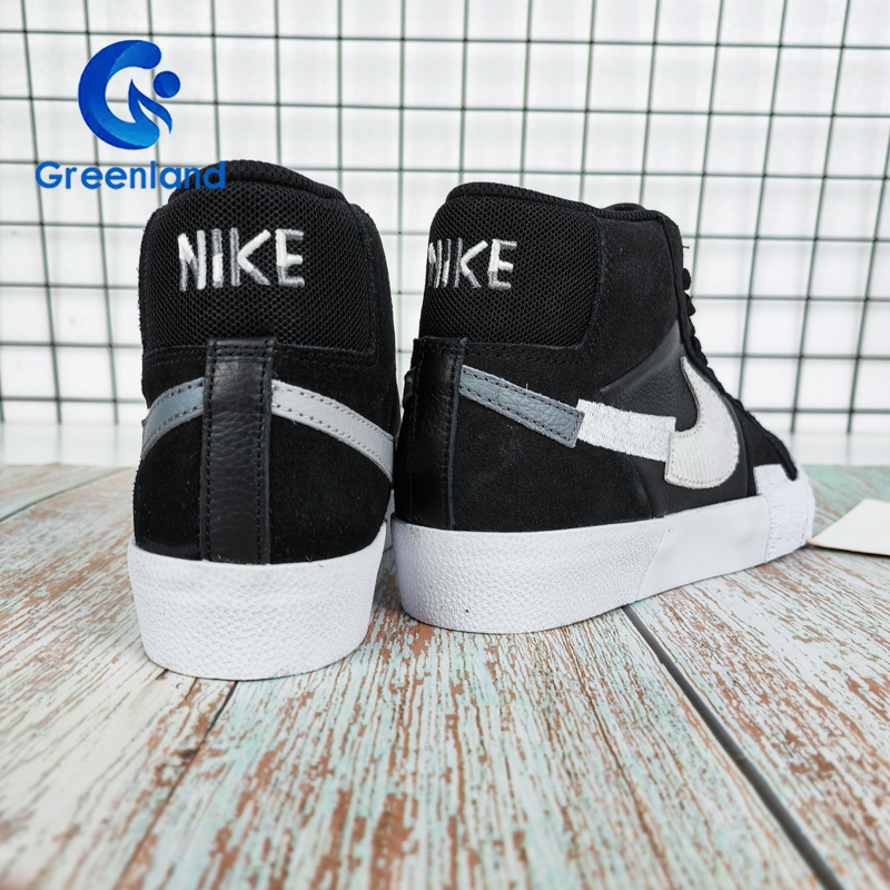 Nike耐克 zoom blazer Mid蓝紫拼接开拓者休闲运动板鞋DA8854-001-图2