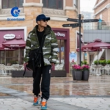 Nike, камуфляжная спортивная удерживающая тепло куртка для отдыха, пуховик