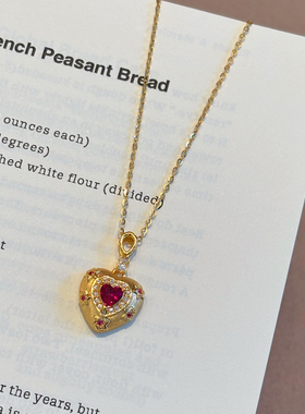 千夕 足金999中古拉丝爱心黄金吊坠女款情人节七夕生日礼物送女友