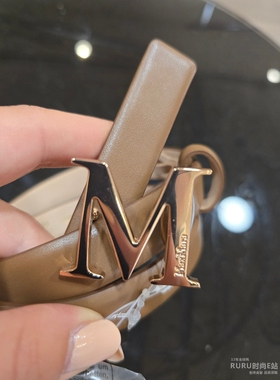 MaxMara女士牛皮革百搭M字母