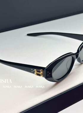 金属架椭圆猫眼墨镜男女通用