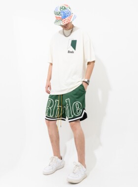 Rhude补丁设计帆布盆帽渔夫帽