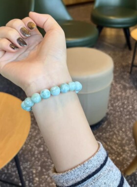 天然小众拉利玛水晶玉化手串手链