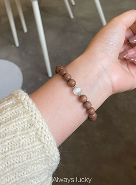 白月光老山檀天然印度迈索尔手链