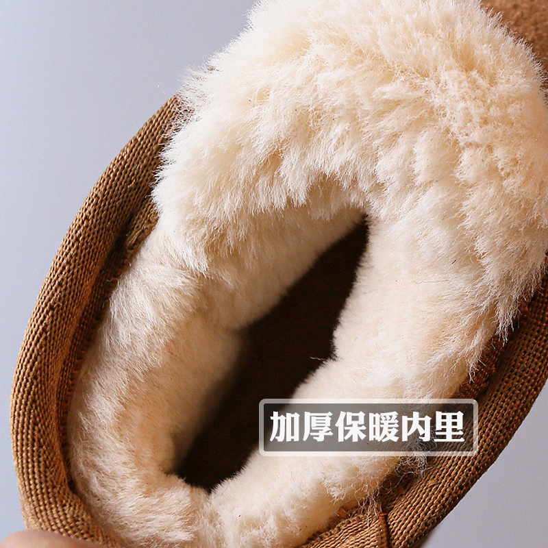 冬季真皮儿童保暖棉鞋男童雪地靴女童靴子小童鞋防滑防水宝宝鞋子,淘宝优惠券,粉丝福利购,淘宝优惠卷