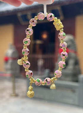 龙华古寺2026珐琅彩手串手链｜财源滚滚8mm珠