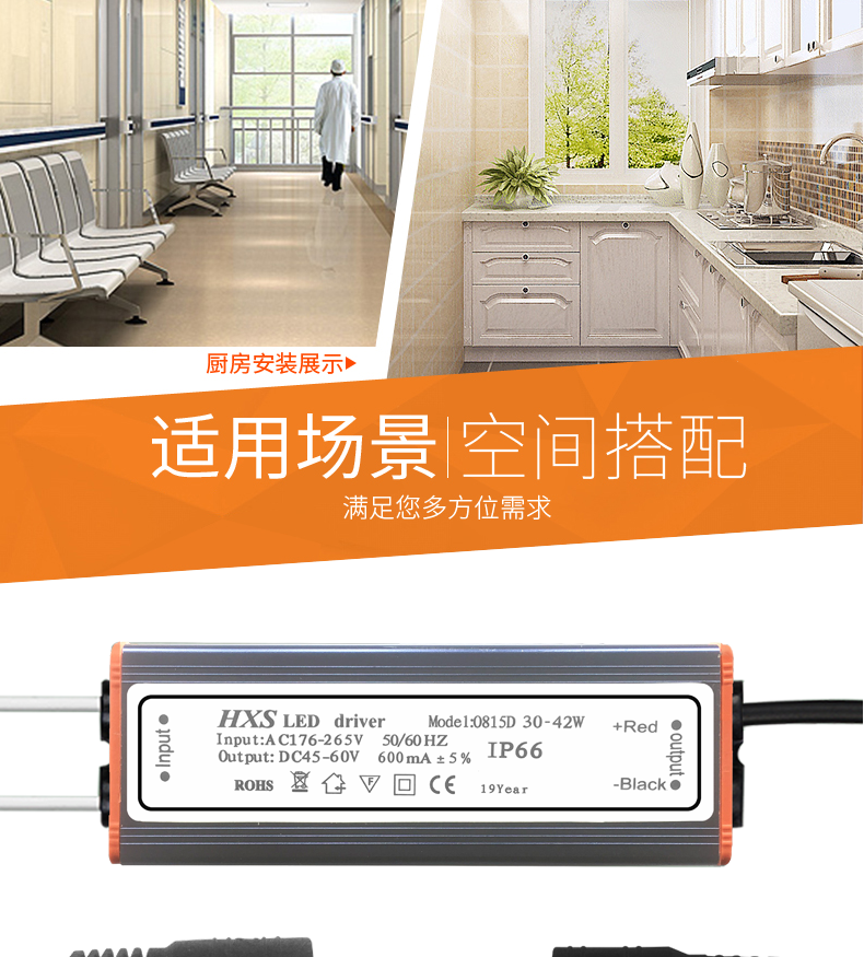 HXS led driver恒流电源驱动平板集成吊顶镇流器吸顶灯整镇流开票 - 图0