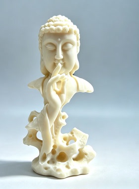 象牙果如来佛祖摆件家居供奉客厅玄关办公桌面古风禅意饰品保平安