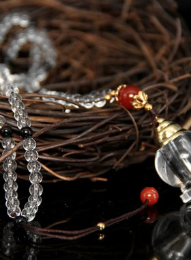 台湾水晶舍利塔挂件楞严吊坠