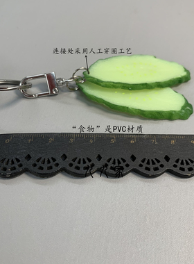 来两片清爽黄瓜片挂件
