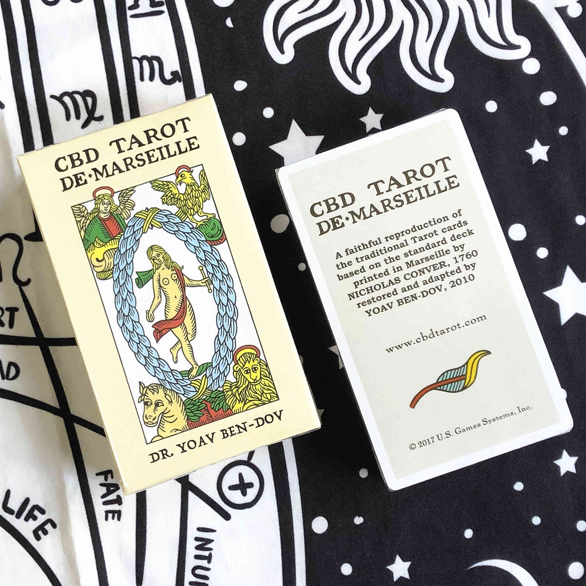 包邮 CBD Tarot De Marseille 马赛塔罗牌 英文马赛体卡罗桌游 - 图0